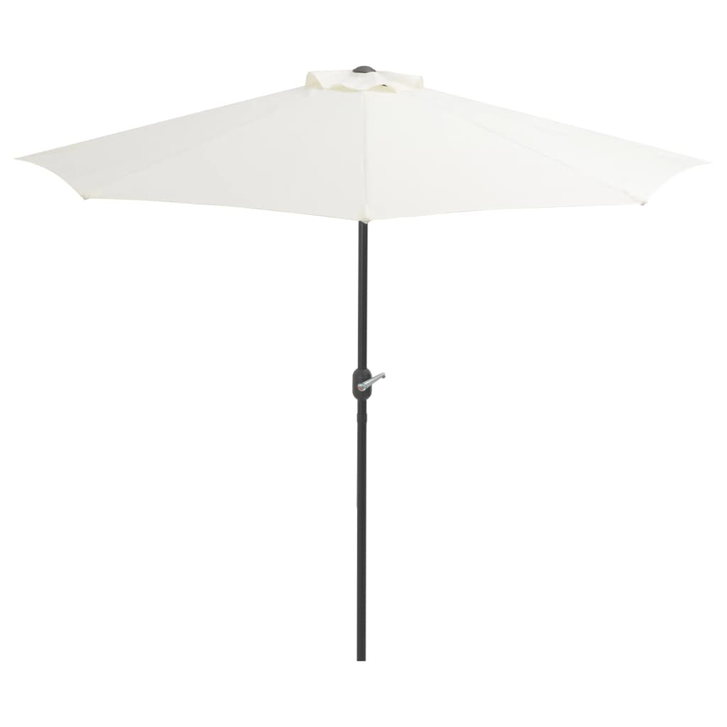 NNEVL Balcony Parasol with Aluminium Pole Sand 270x135 cm Half