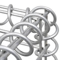 NNEVL Trapezium Gabion Raised Bed Galvanised Steel 100x20x100 cm