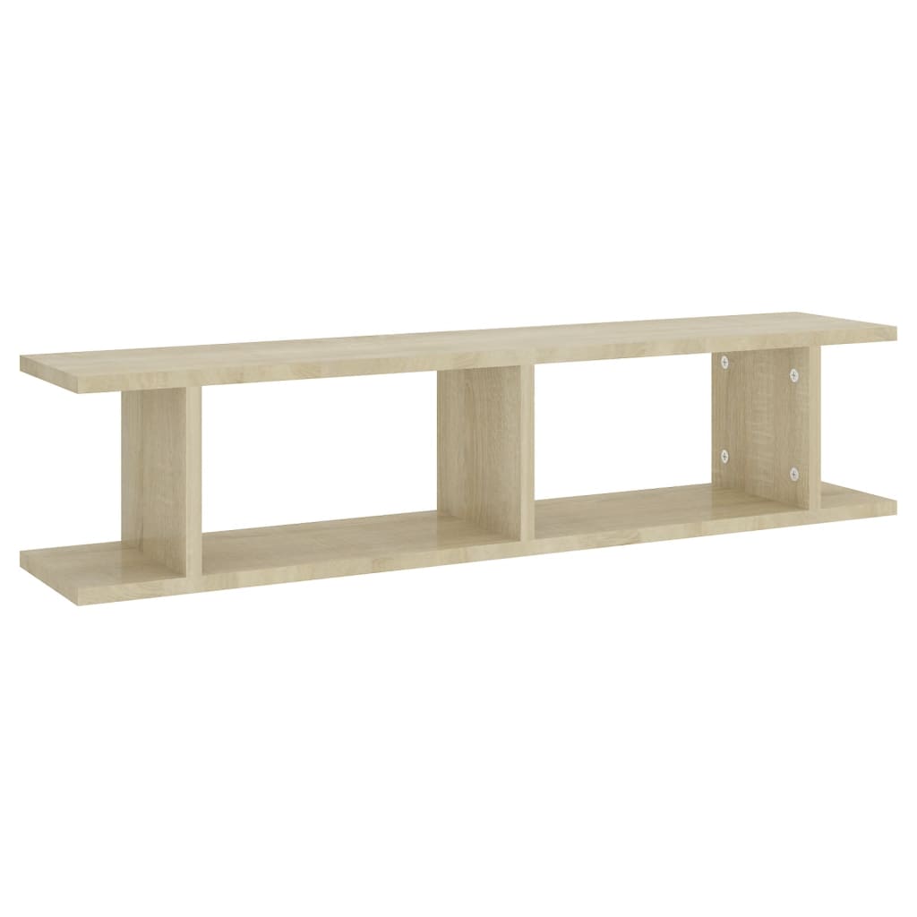 NNEVL Wall Shelves 2 pcs Sonoma Oak 90x18x20 cm Chipboard