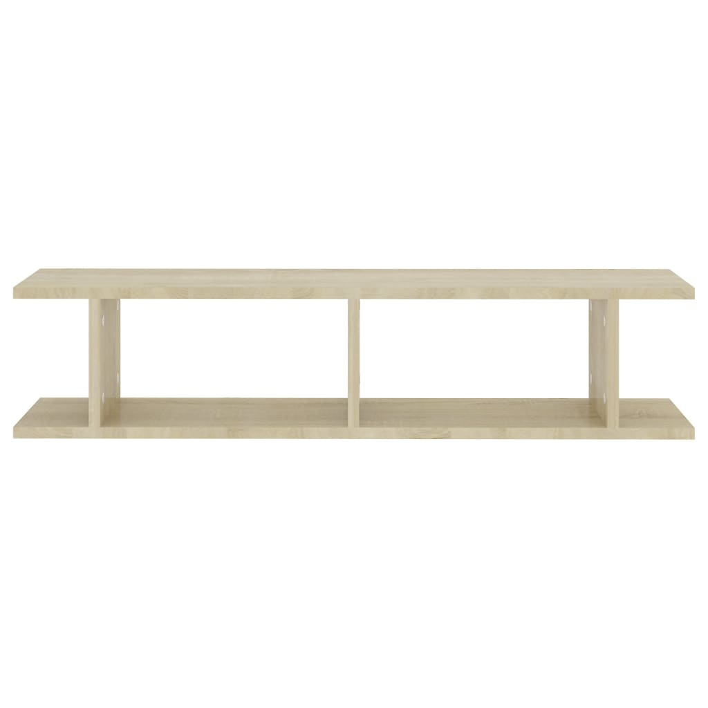 NNEVL Wall Shelves 2 pcs Sonoma Oak 90x18x20 cm Chipboard