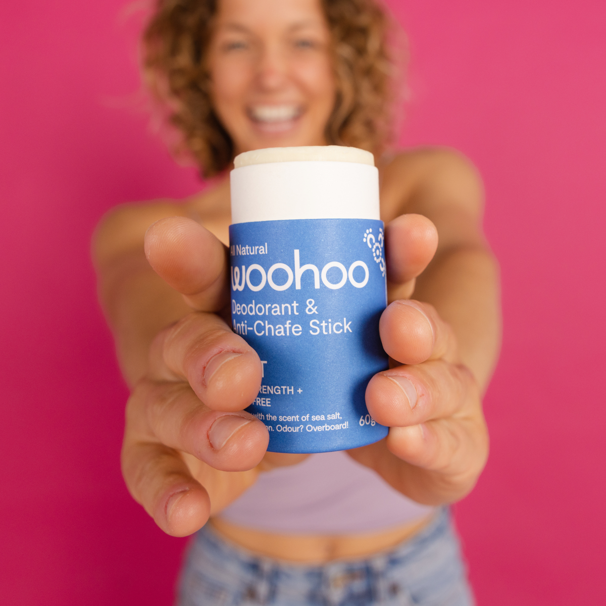 Woohoo Natural Deodorant & Anti-Chafe Stick (Drift) 60g