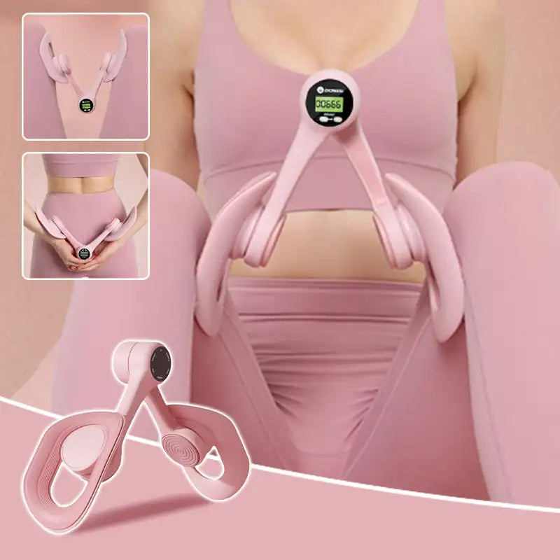 NNEOBA Smart Counting Pelvic Muscle Thigh Exerciser Pink