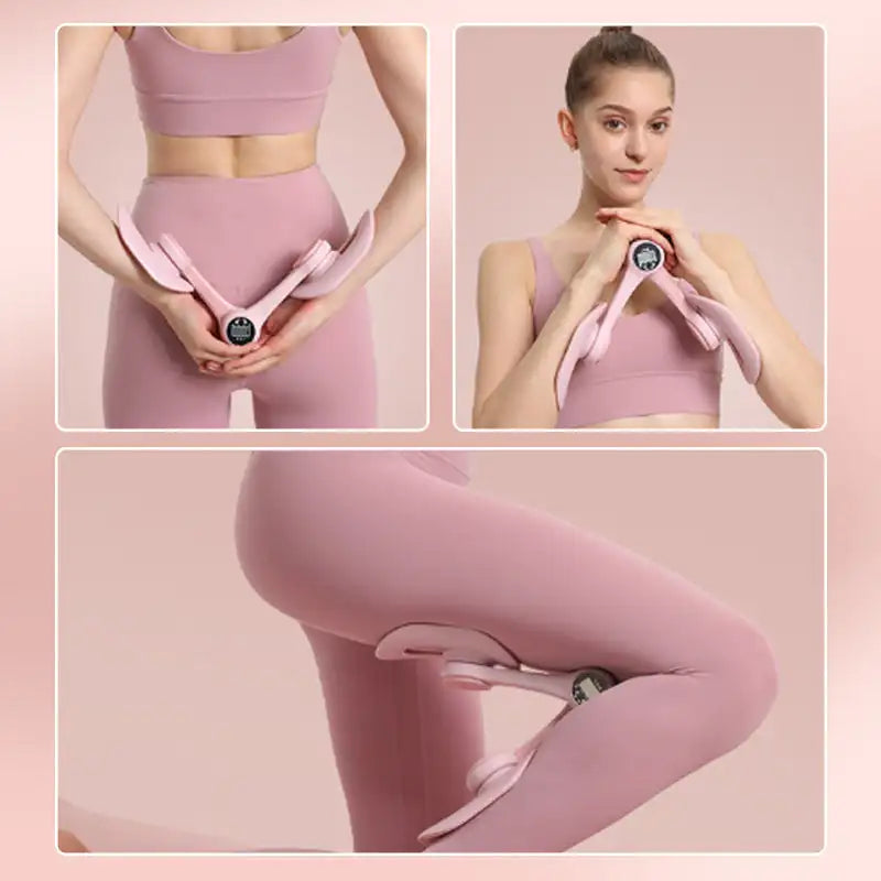 NNEOBA Smart Counting Pelvic Muscle Thigh Exerciser Pink