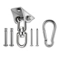Hammock Hanging Kit, Capacity Heavy Duty 360° Rotate Swing Hooks for Swing, Chair, Yoga, Outdoor Patio Porch Swing Hardware