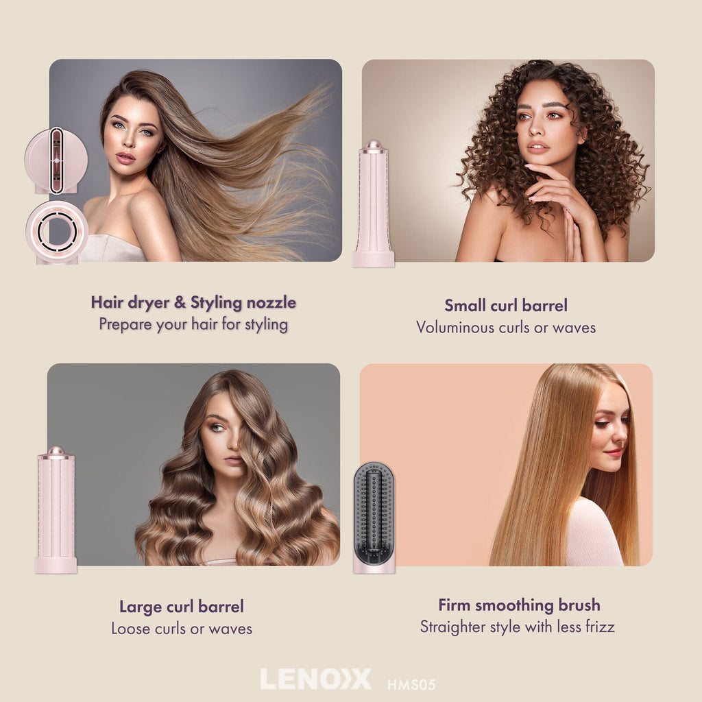 NNEDSZ Hair Dryer Multi-Styler with Adjustable Heat Settings