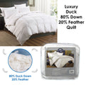 NNEDSZ Luxury Duck 80% Down 20% Feather Quilt King